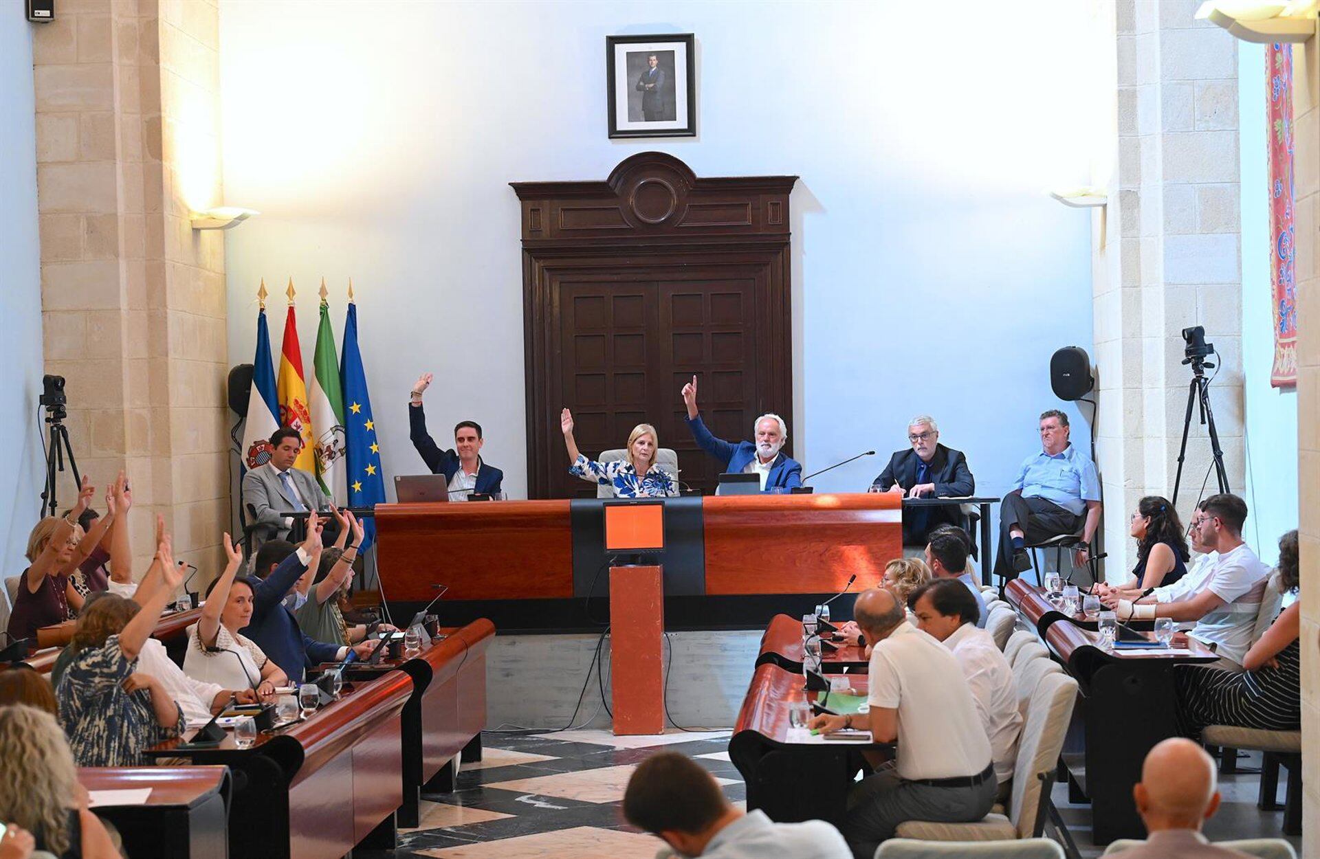 Sesión plenaria del Ayuntamiento de Jerez en una imagen de archivo