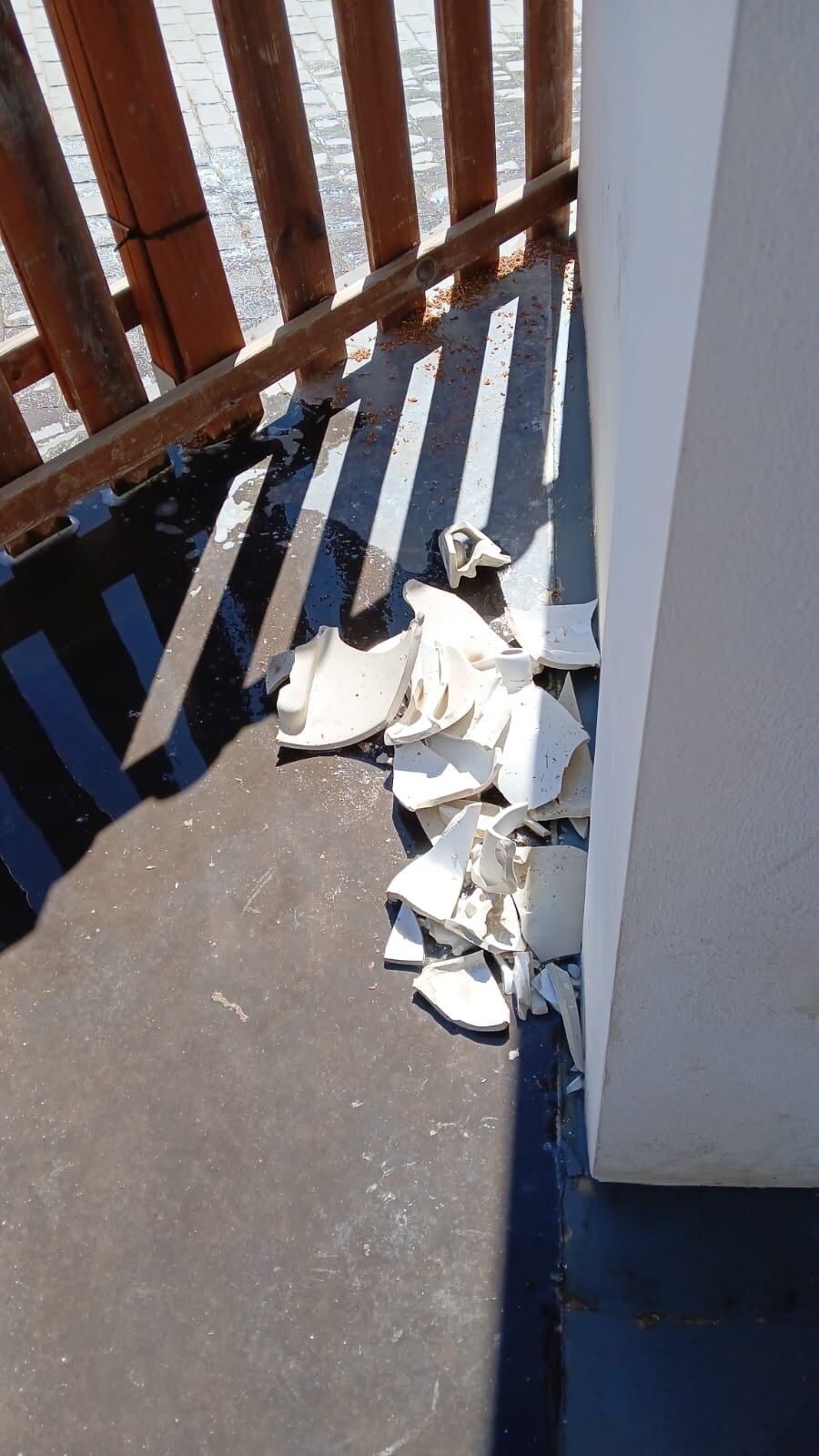 Daños en el Parque Villa Rosario