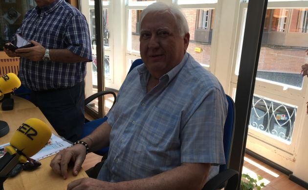 Juan García Serrano, presidente de la Peña Huertana La Crilla