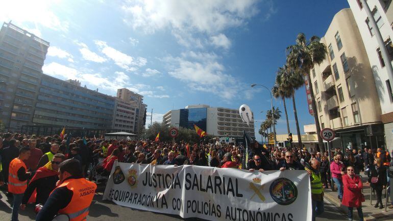 Manifestación de Jusapol en Cádiz