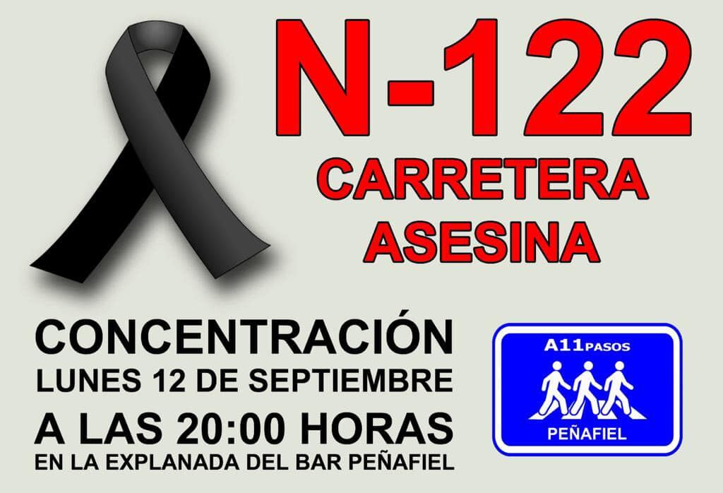 Cartel diseñado por la Plataforma A11 Pasos para la concentración de este lunes (20:00 horas)