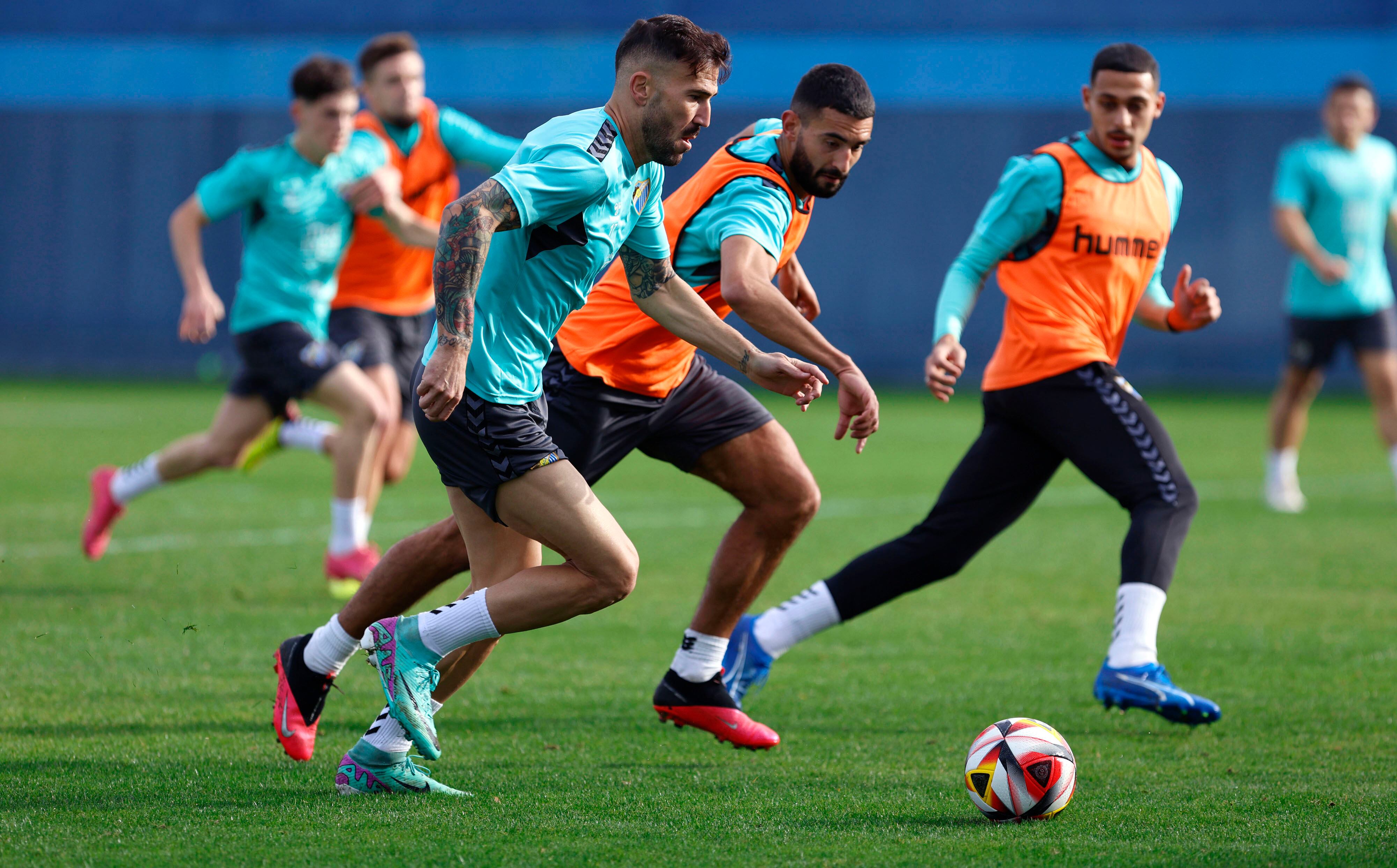 El Málaga prepara en La Rosaleda el encuentro del sábado contra el Recreativo Granada