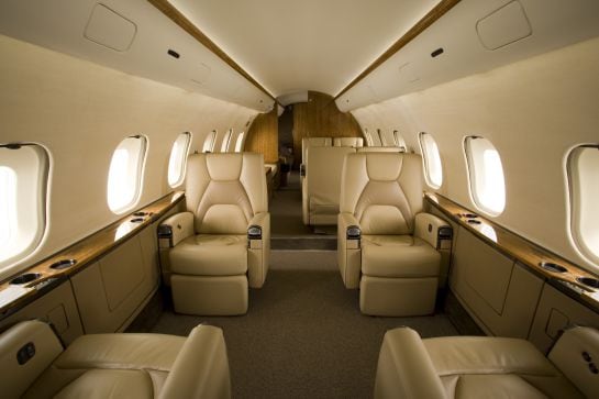 Interior del Global 500.