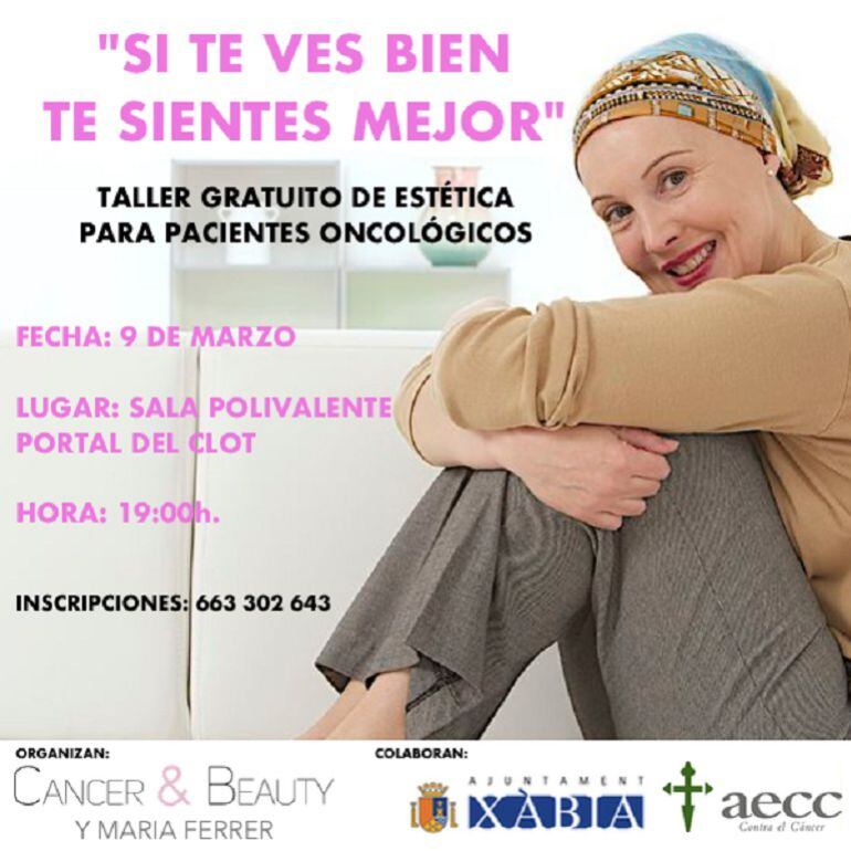 Cartel informativo del taller a celebrar este viernes 9 de marzo.