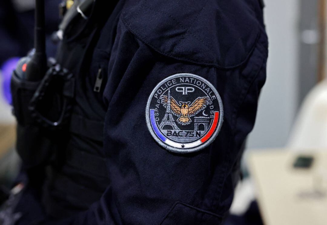 Fotografía de archivo de efectivos policiales en Francia. 
