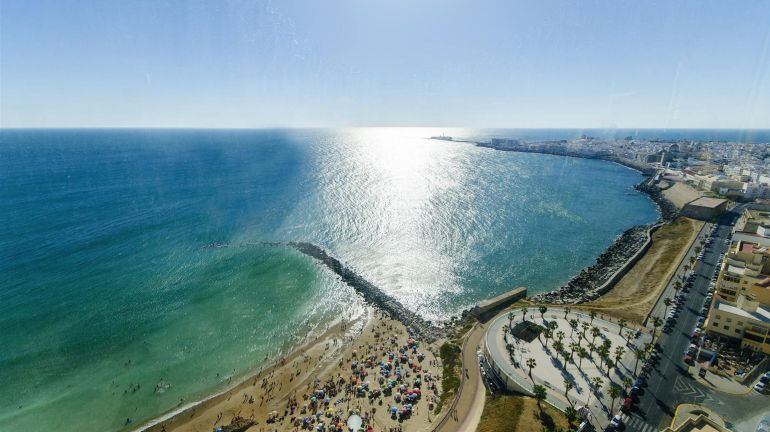 Fotografía aérea de Cádiz