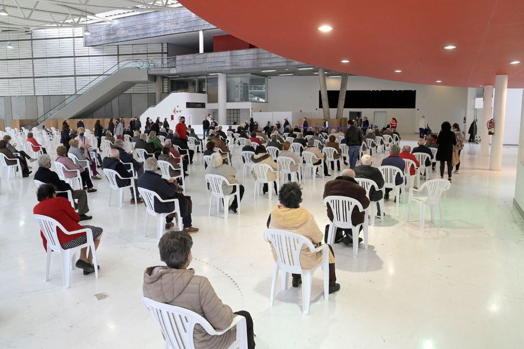 Vista de una vacunación masiva