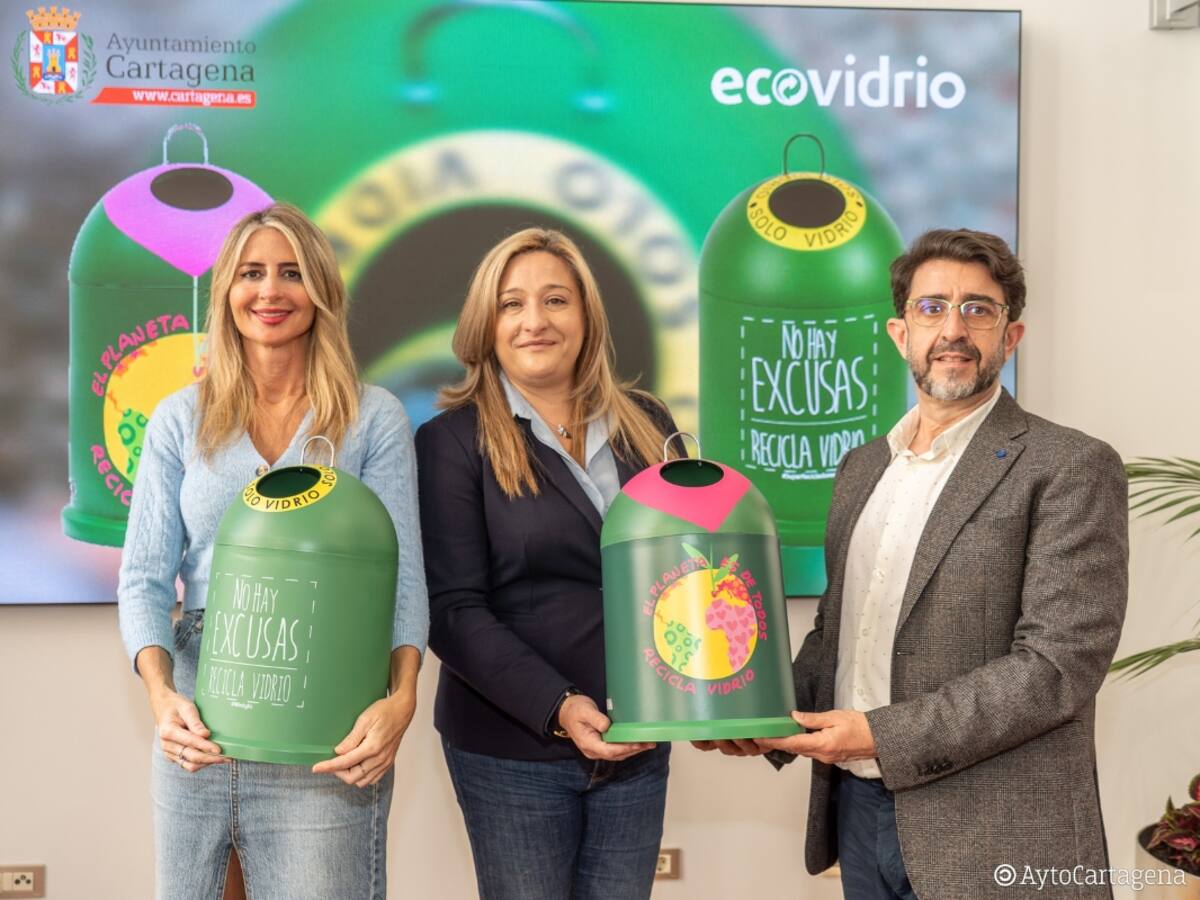 Cartagena bate récord de recogida de envases de vidrio: más de 3.920 toneladas recicladas