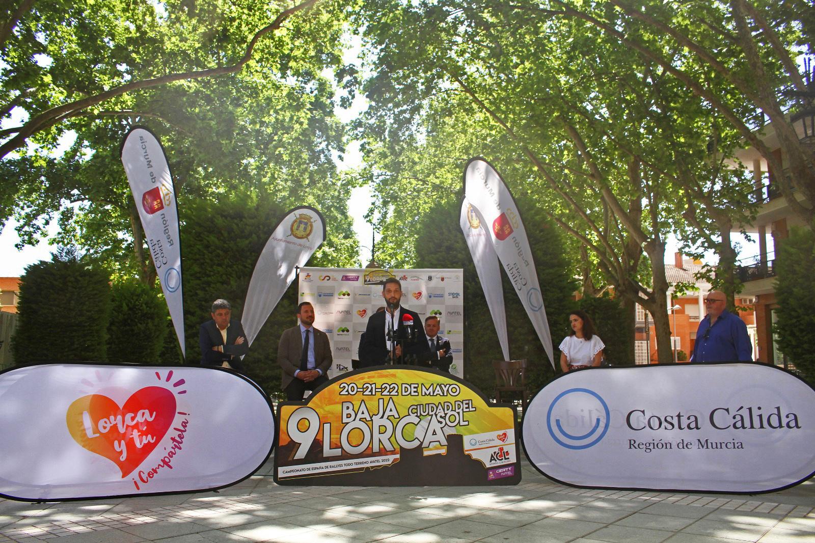 Presentación de la IX edición del rallye ’Baja Lorca- Ciudad del Sol’