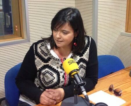 Patricia Hernández (IC), en los estudios de la SER