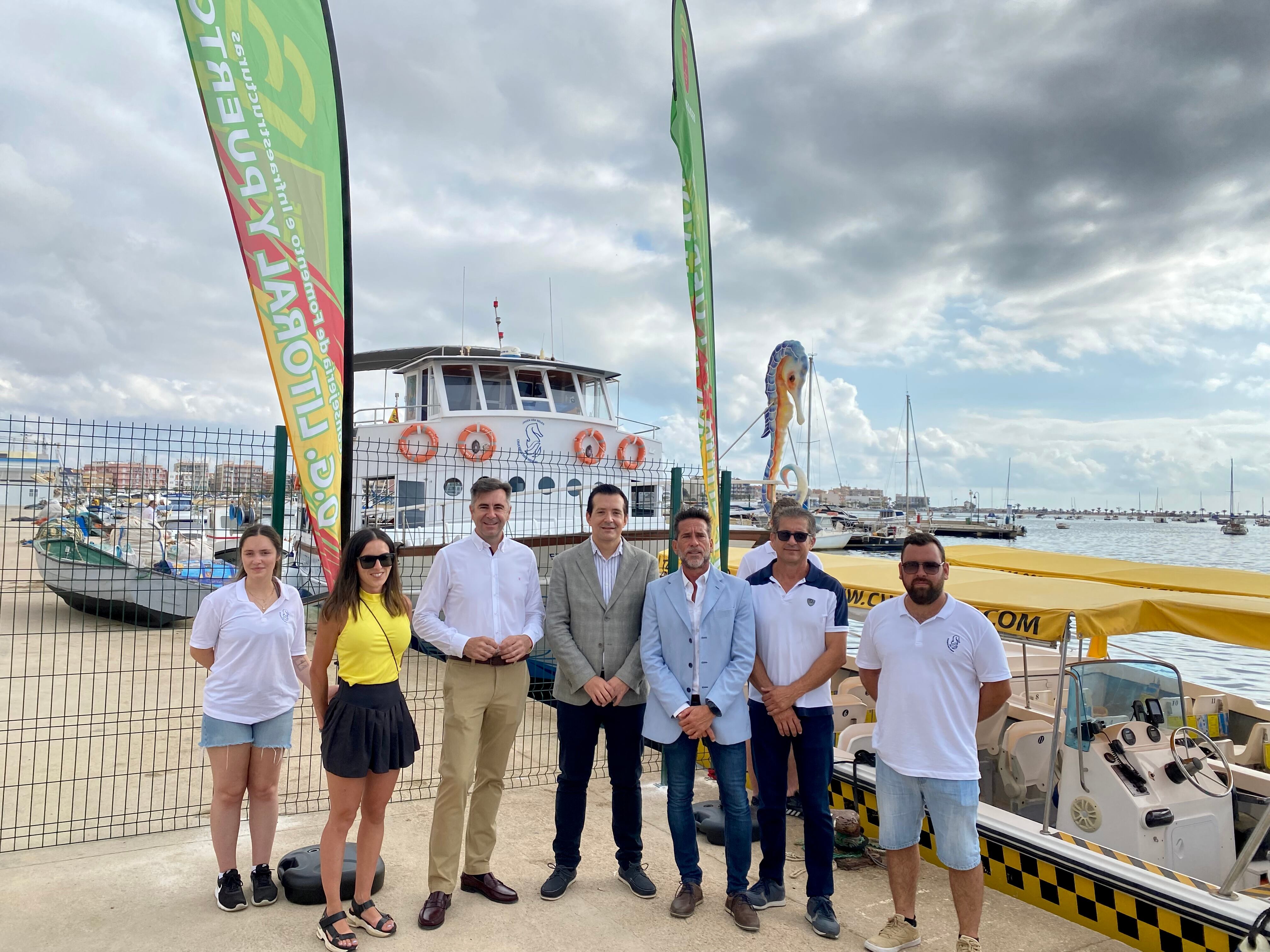 Inauguración del nuevo servicio de transporte en el puerto de Lo Pagán (San Pedro del Pinatar