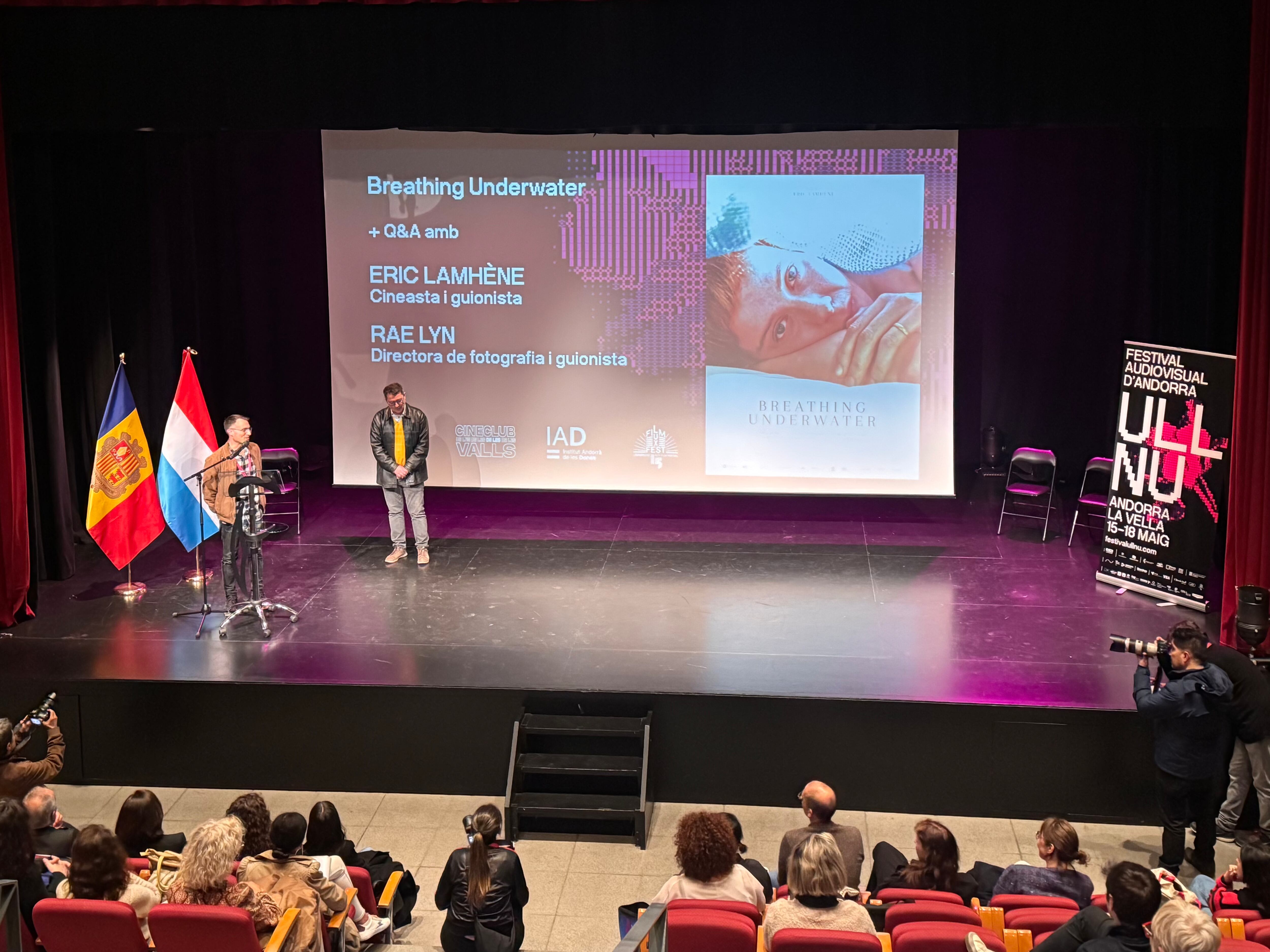 Un moment de la inauguració de la 12a edició del Festival Ull Nu, a Andorra la Vella.