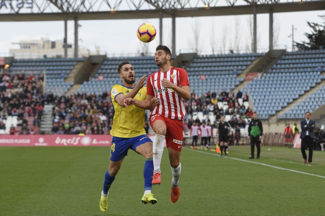 Iván Martos en el Almería-Cádiz. 