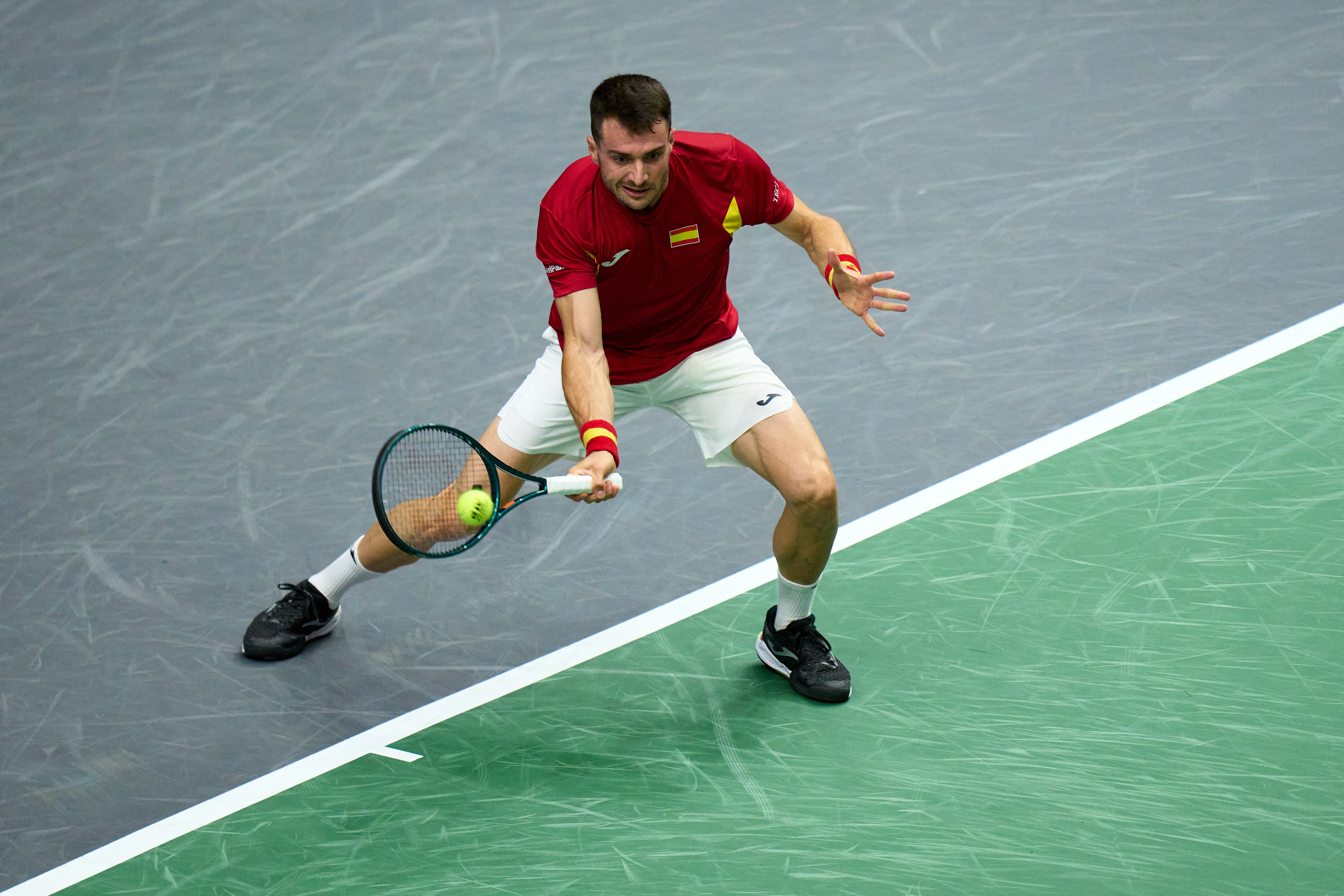 Pedro Martínez durante la Fase de Grupos de la Copa Davies 2024