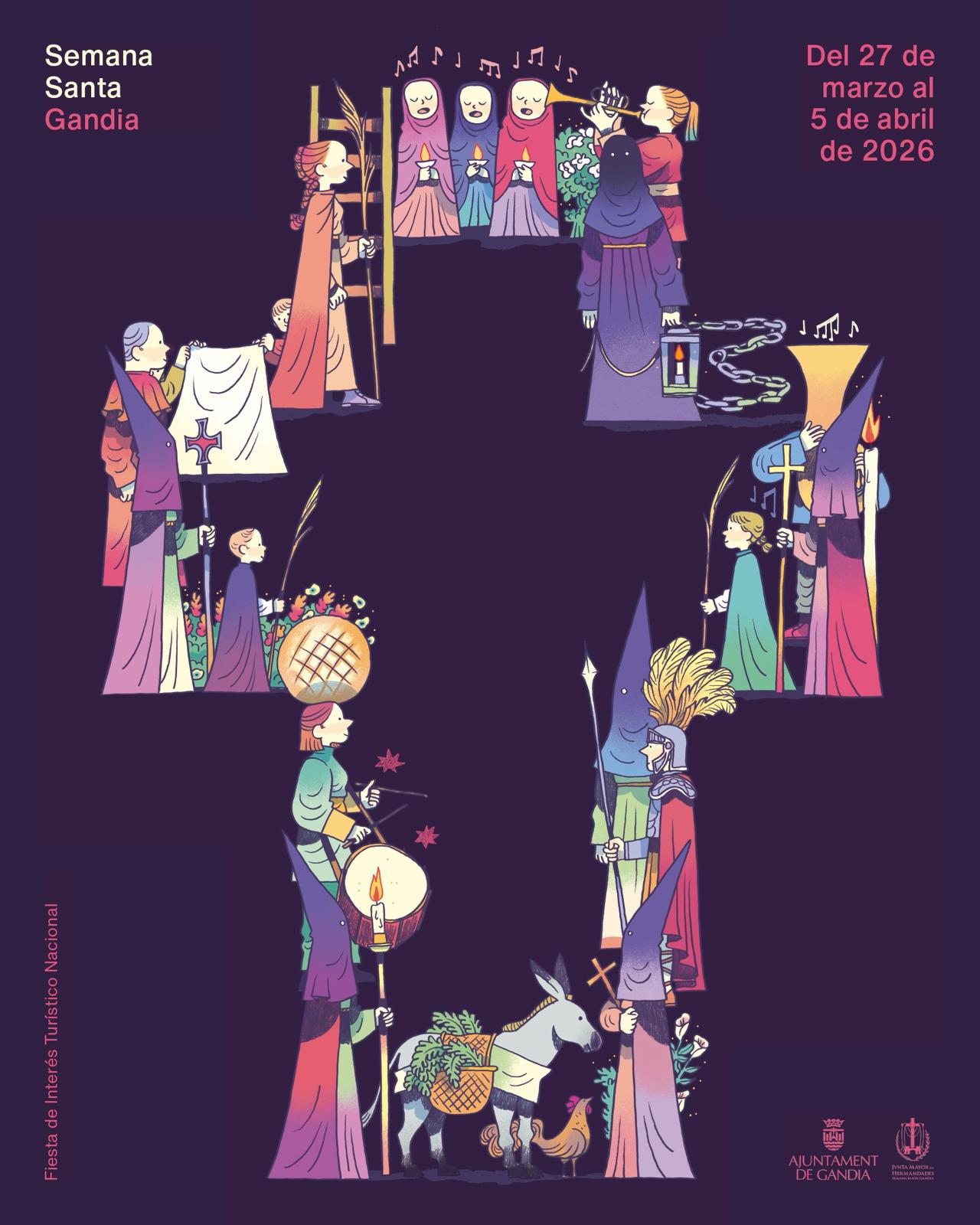 Cartel Semana Santa Gandia 2026