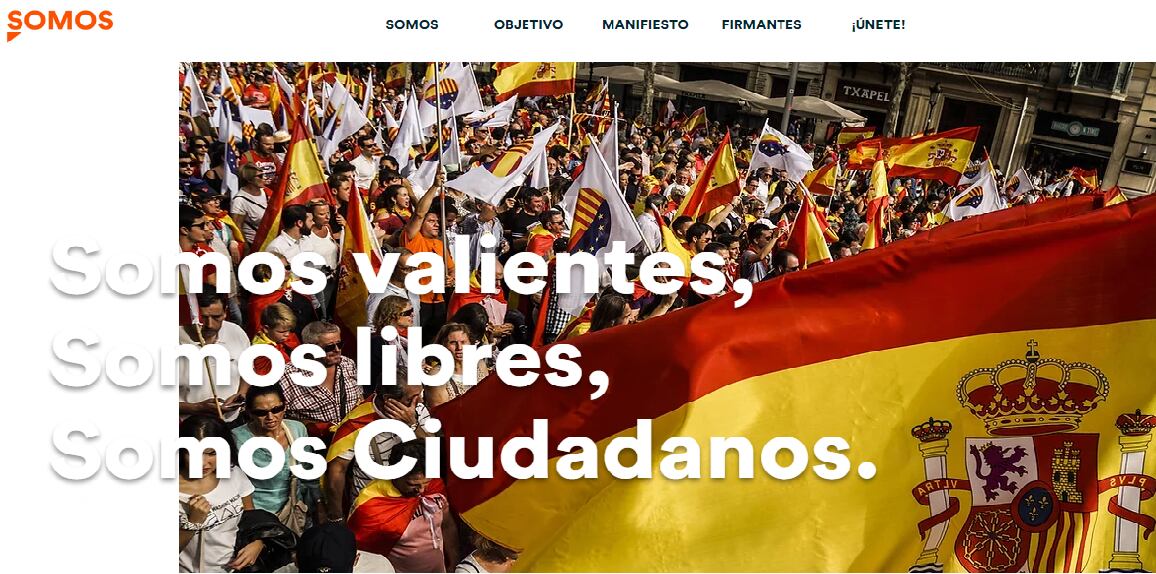 Página web de la Plataforma Somos Ciudadanos