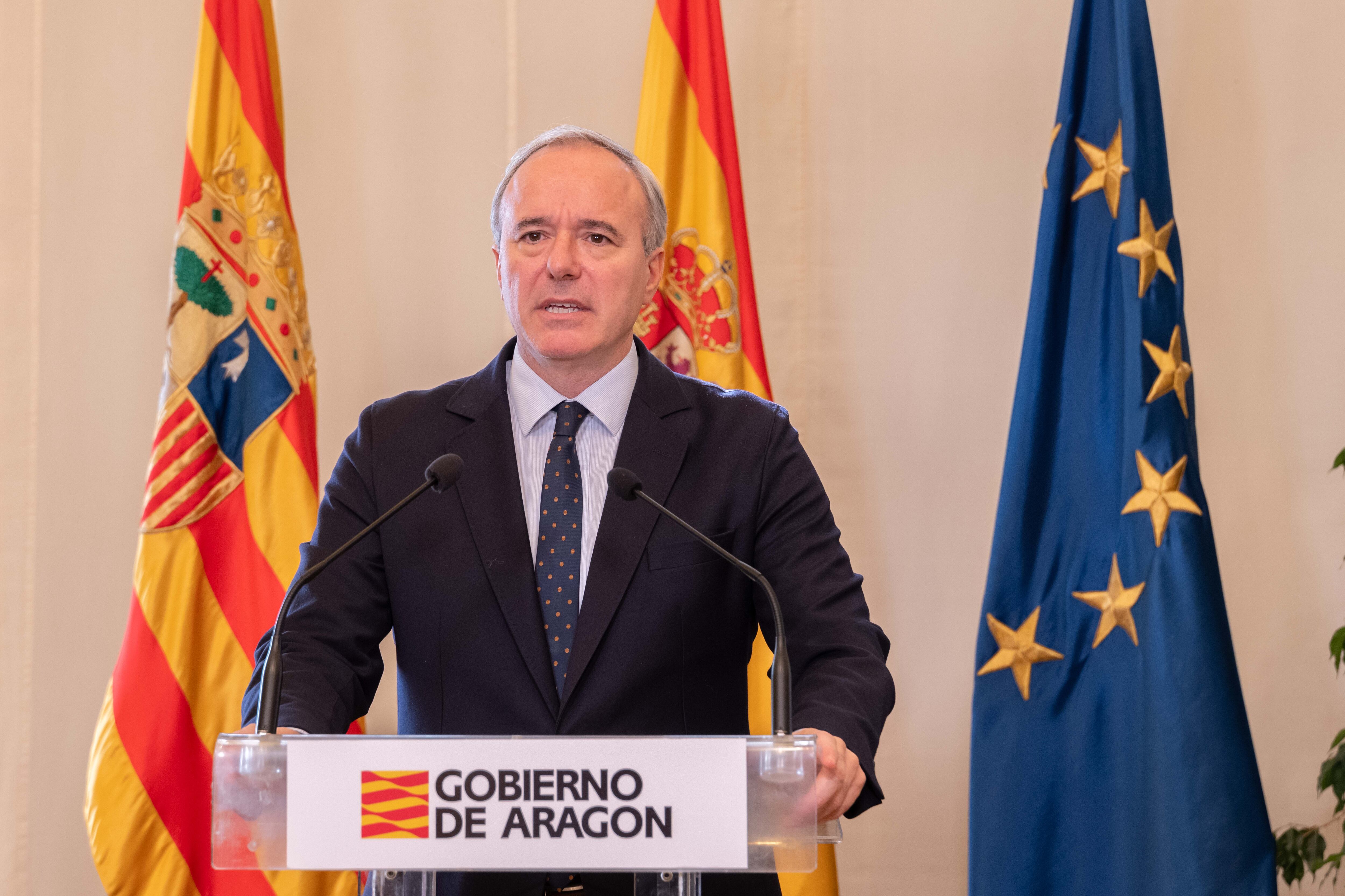 Jorge Azcón, presidente del Gobierno de Aragón