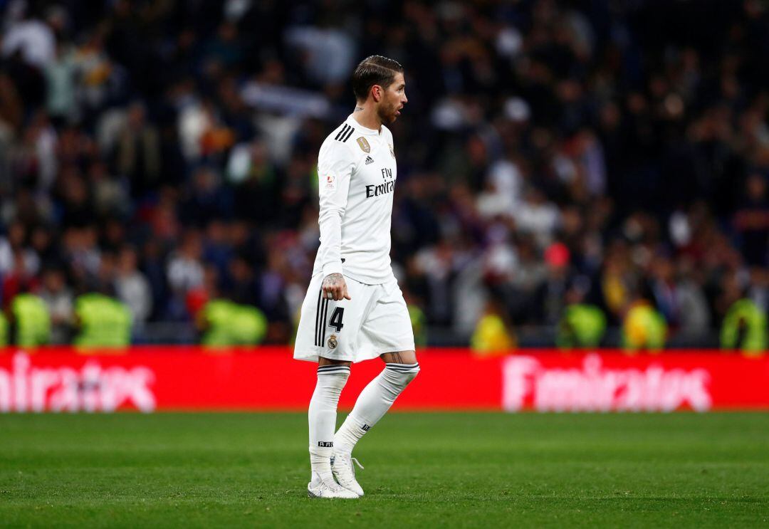 Ramos, durante el partido de Copa. 