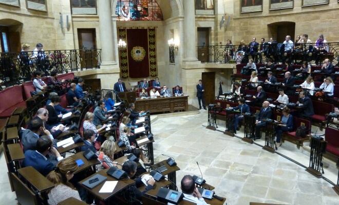 El Diputado General de Bizkaia, Jose Luis Bilbao, durante su discurso