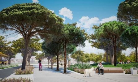 El parque de las Carolinas de València, en Benimàmet, tendrá más de 45.000 metros cuadrados y contará con numerosos equipamientos públicos.