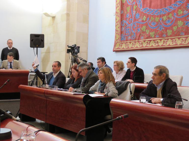 Imagen de la bancada popular en el pleno del Ayuntamiento de Jerez