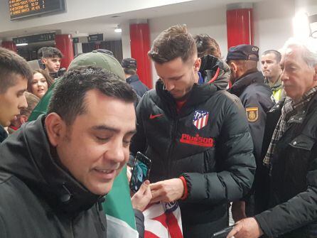 Saúl hizo las delicias de los hinchas rojiblancos