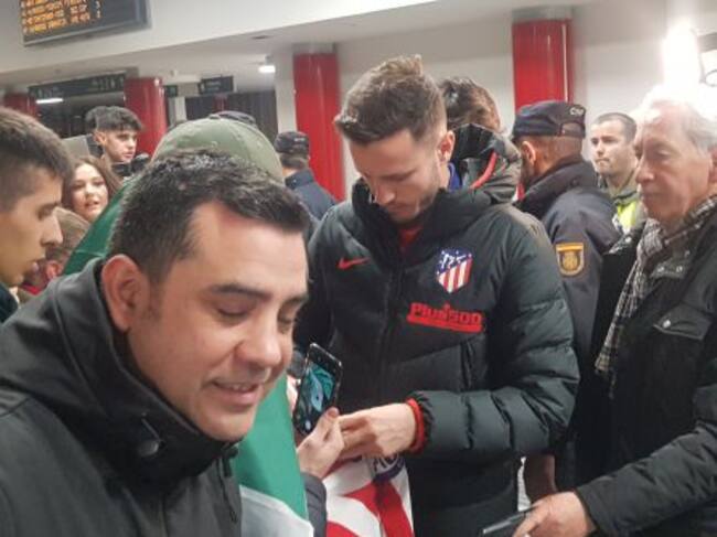 Saúl hizo las delicias de los hinchas rojiblancos