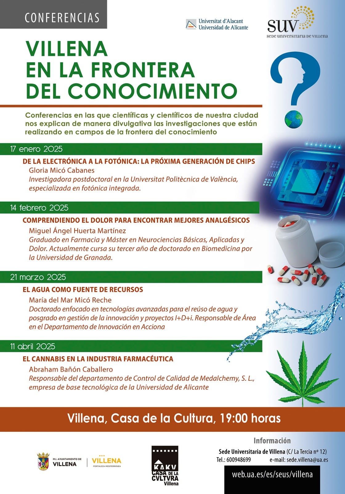 Cartel de las conferencias