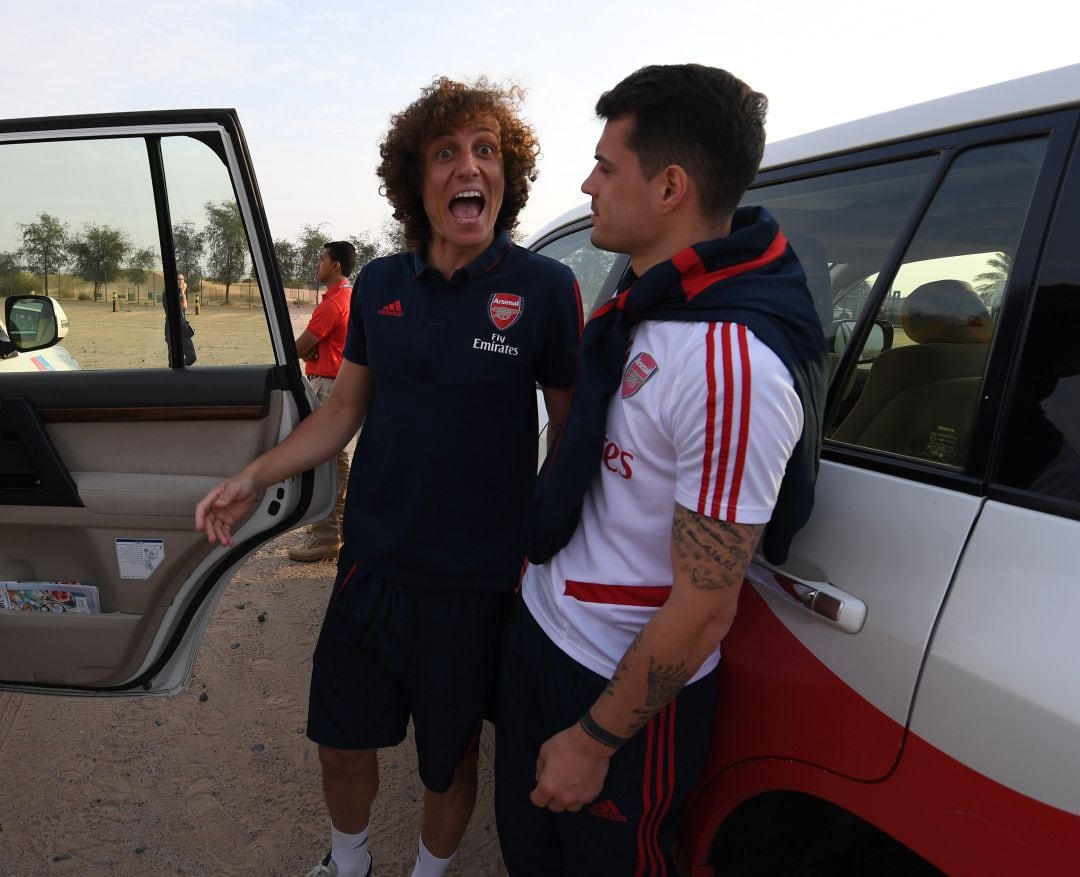 David Luiz y Xhaka