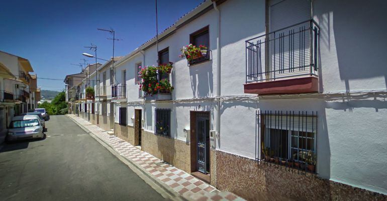 Calle Cuba de Alcalá la Real, zona en la que se produjo el incendio en una vivienda.