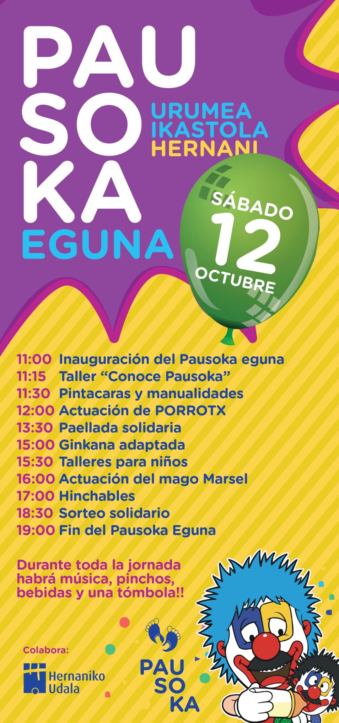 cartel anunciador de la cuarta edición del Pausoka Eguna