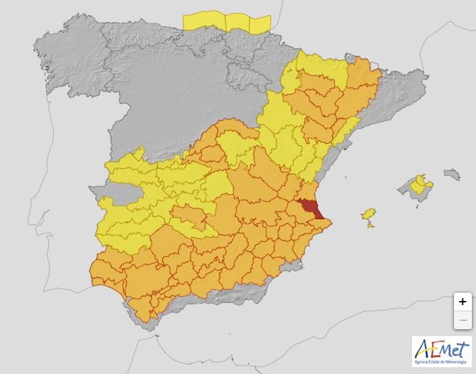 Mañana jueves estaremos en alerta roja en nuestra comarca, cuando podremos alcanzar los 44 grados.