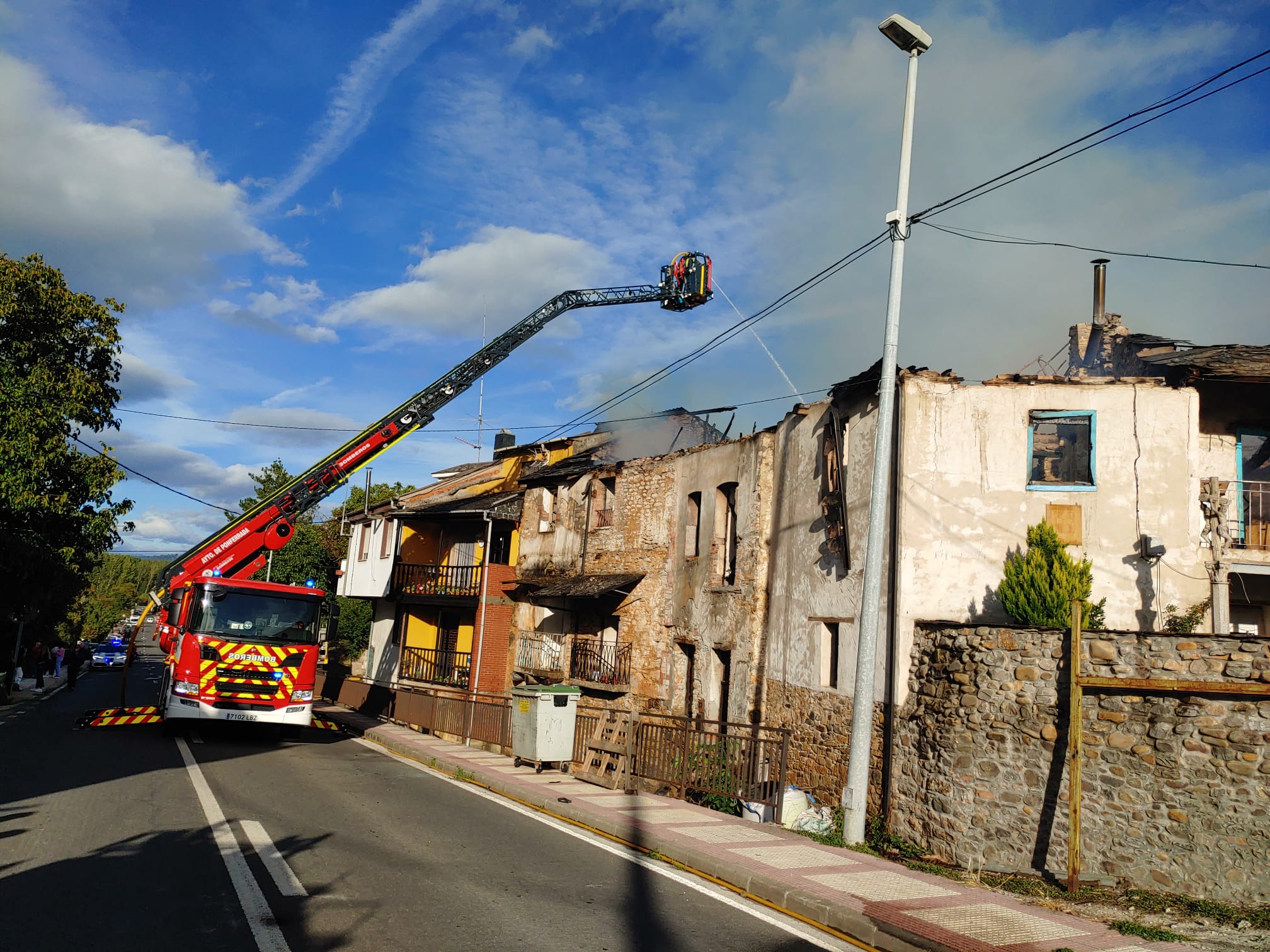 Imagen del incendio