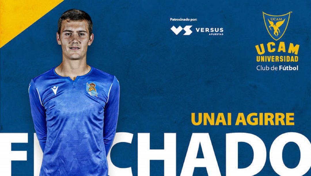 Unai Agirre, primera incorporación del UCAM Murcia CF