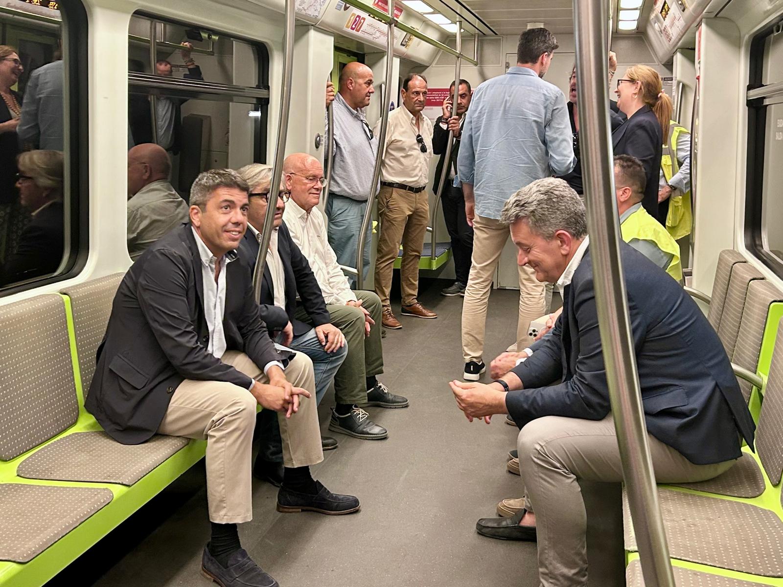 Carlos Mazón en MetroValencia
