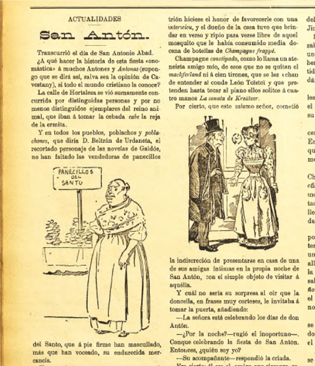 El semanario independiente &#039;El Daimieleño&#039; hizo referencia a la fiesta de San Antón en 1900