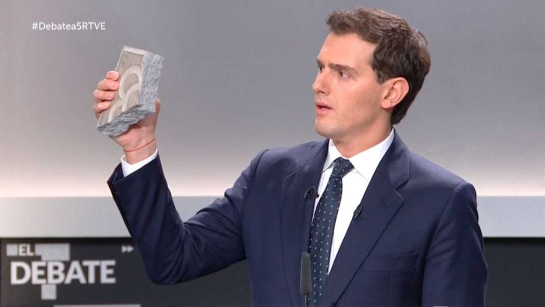 Albert Rivera, durante el debate