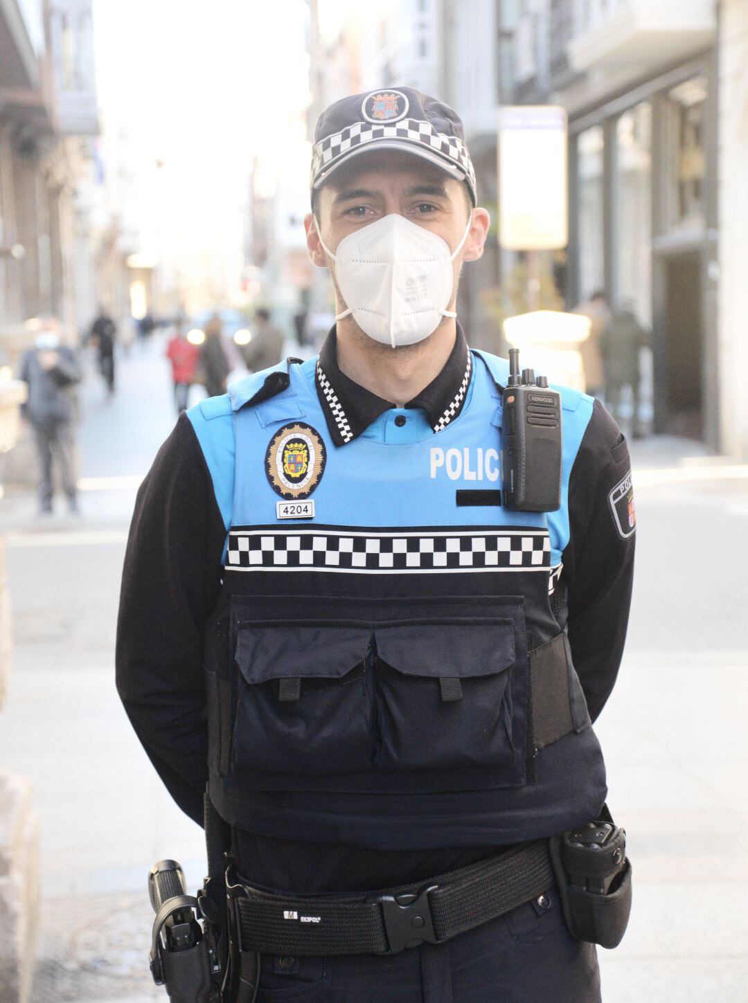 El agente 4204 de la Policía Local de Palencia