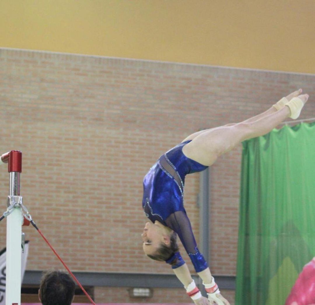 Maia Llácer en una de las competiciones