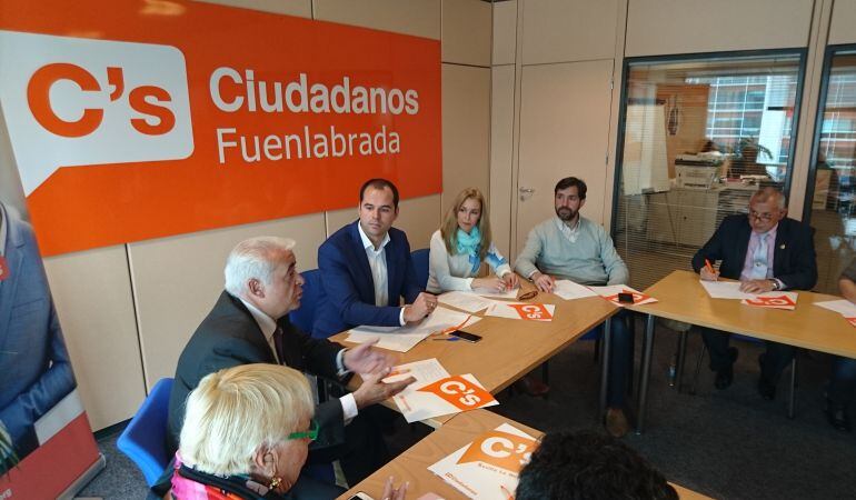 Ignacio Aguado, reunido con los representantes de Ciudadanos en el sur madrileño