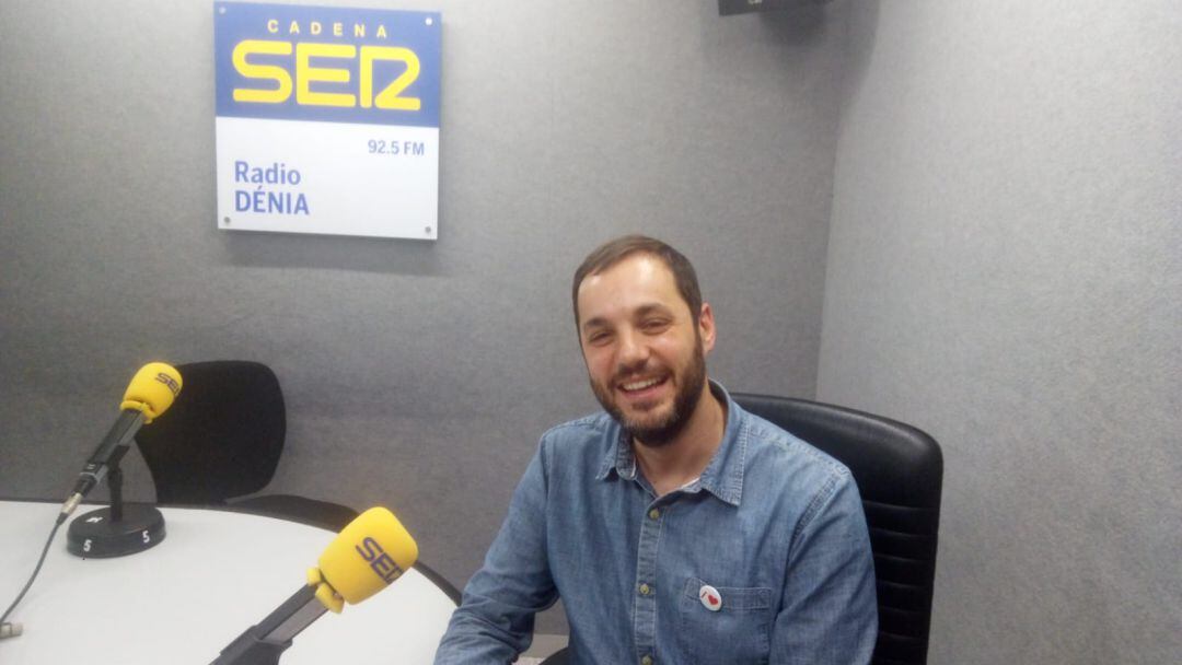 José Ramiro, líder del PSPV-PSOE, en su última visita a Radio Dénia Cadena SER.