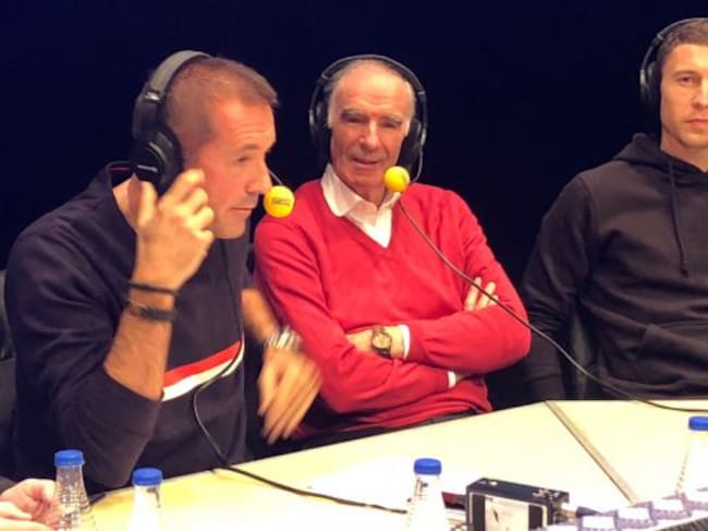 Urrutia, Carreño, Iribar y De Marcos (de izquierda a derecha) en El Larguero