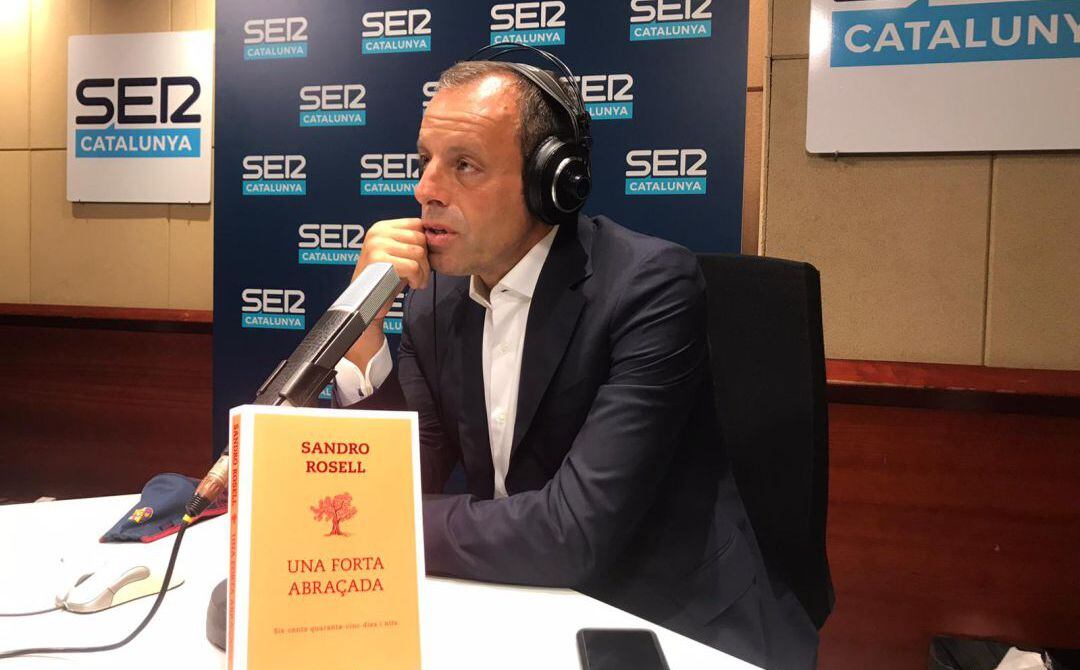 Sandro Rosell, als estudis de Ràdio Barcelona, el passat mes de maig 