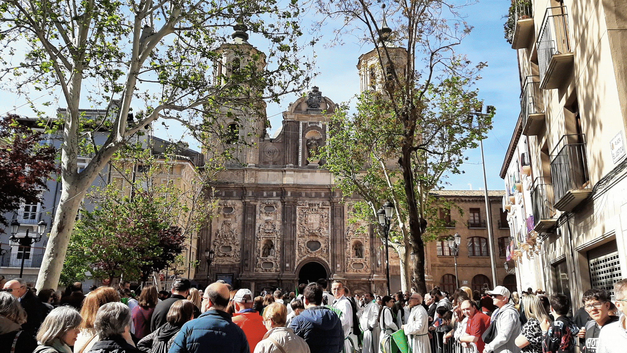 Iglesia de Santa Isabel en Viernes Santo de la Semana Santa de Zaragoza