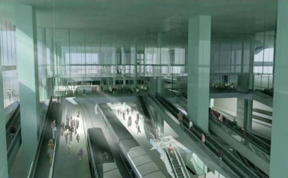 Figuración virtual del interior de la futura Estación Central