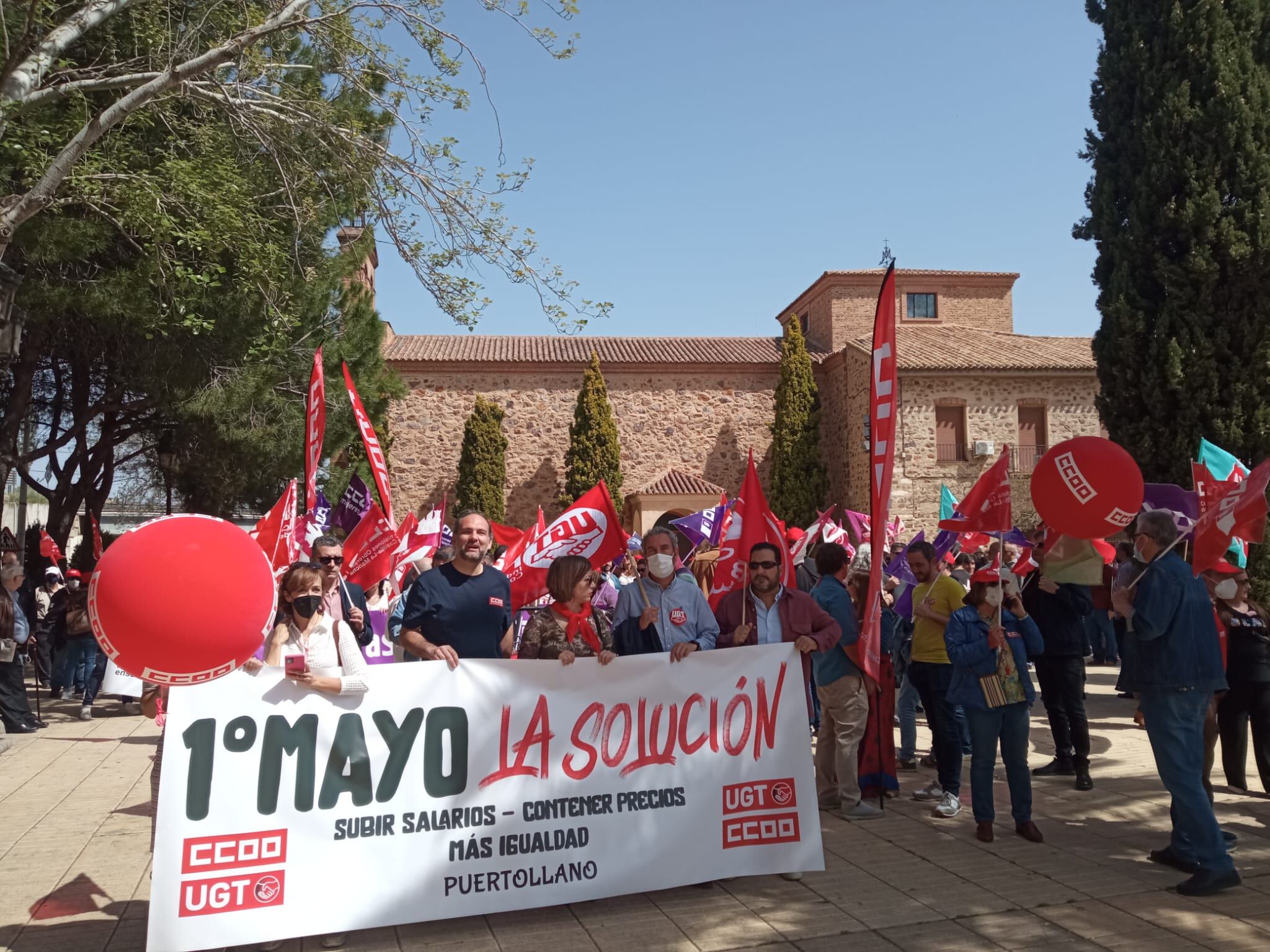 Salida de la manifestación del 1 de Mayo de 2022 en Puertollano