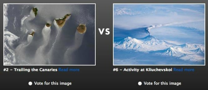 Las dos fotografías que llegaron a la final del concurso de la NASA