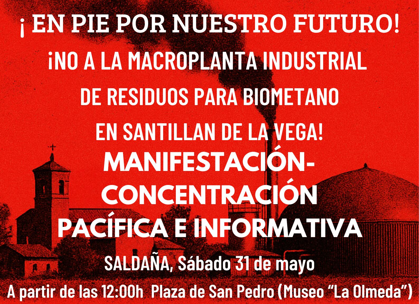 Concentración en Saldaña este sábado