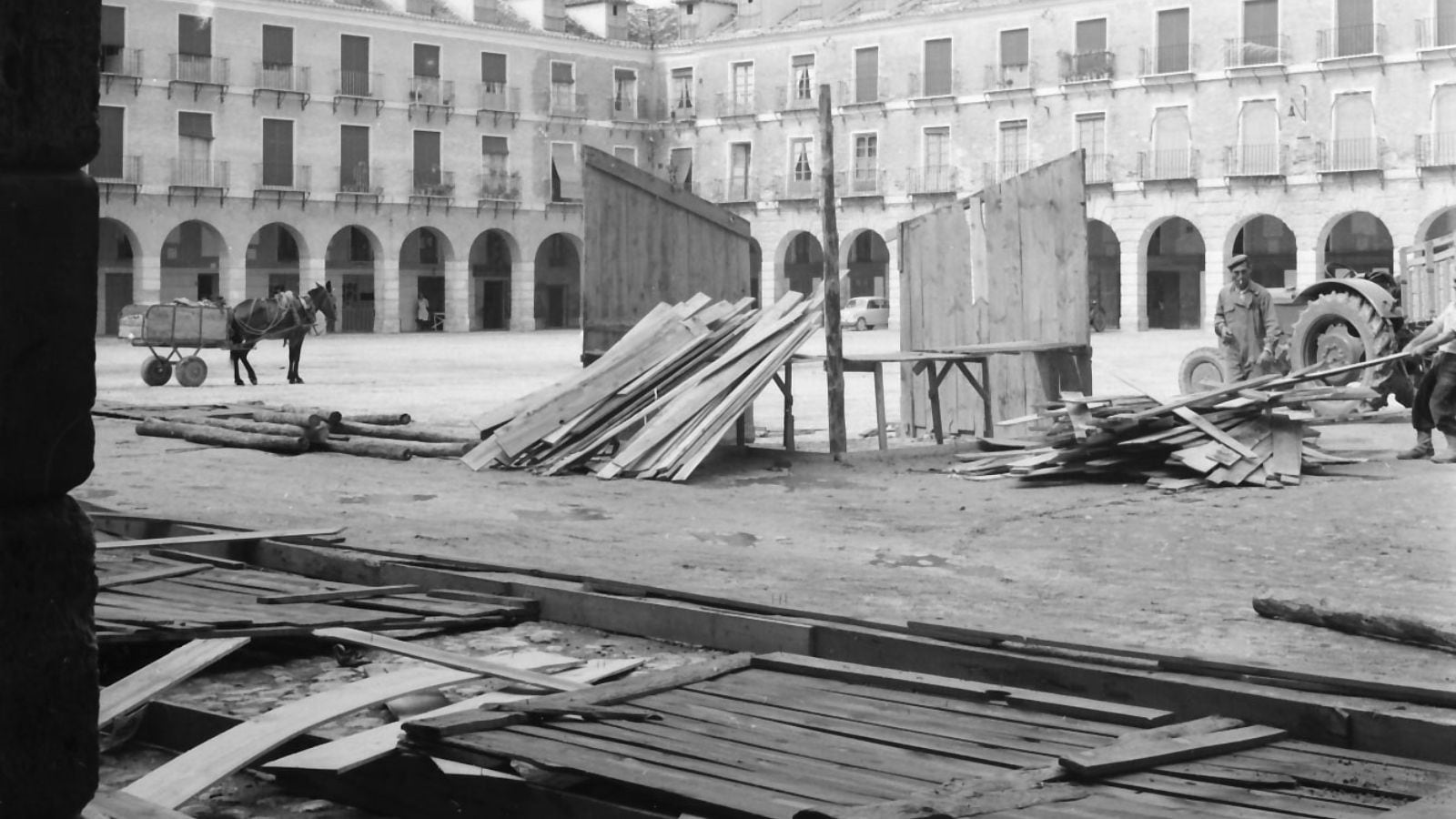 Imagen de la Plaza de Ocaña (Toledo) del pasado 1963