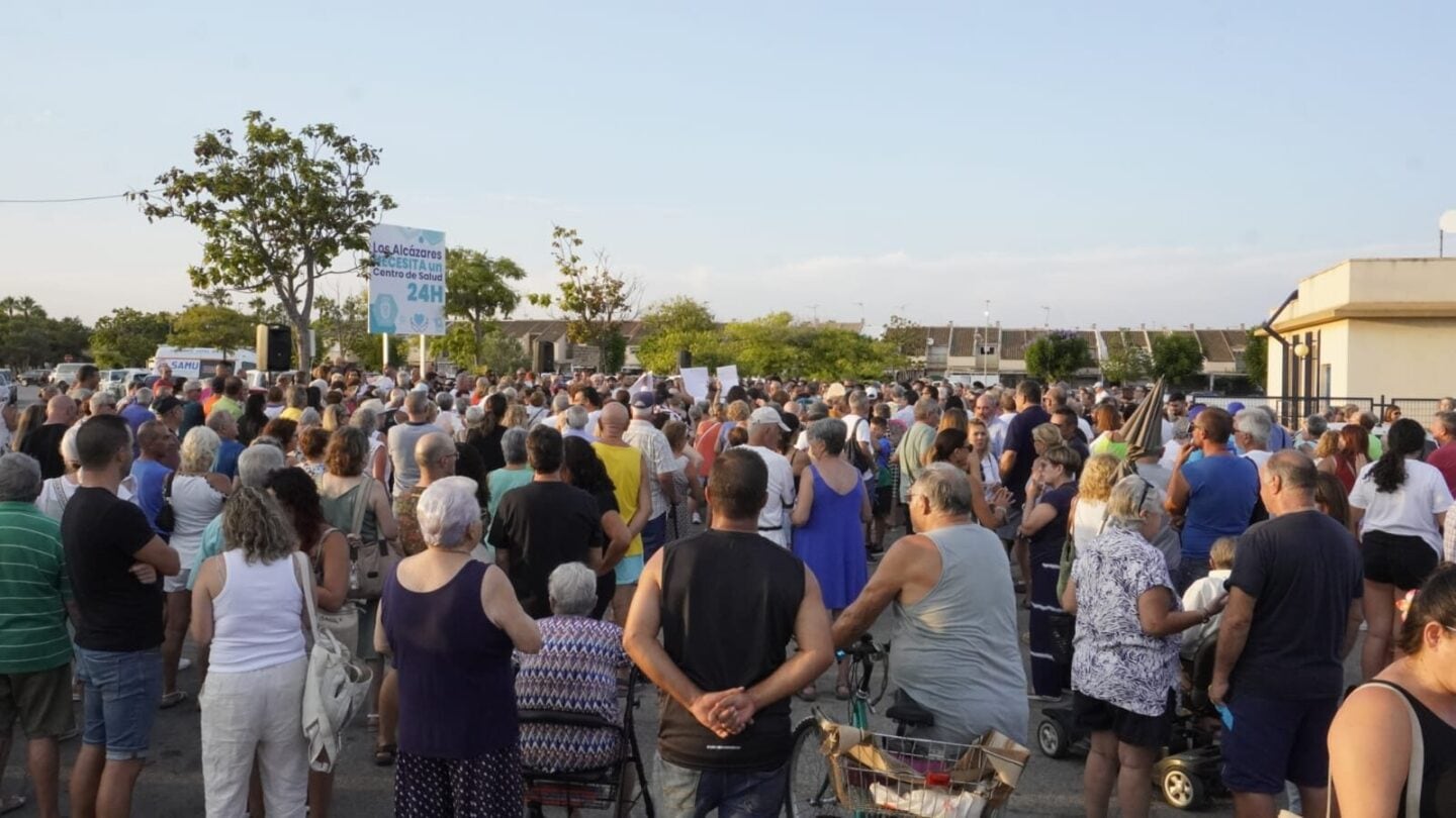 Manifestación por el servicio de urgencias 24 horas en Los Alcázares (Imagen de archivo)
